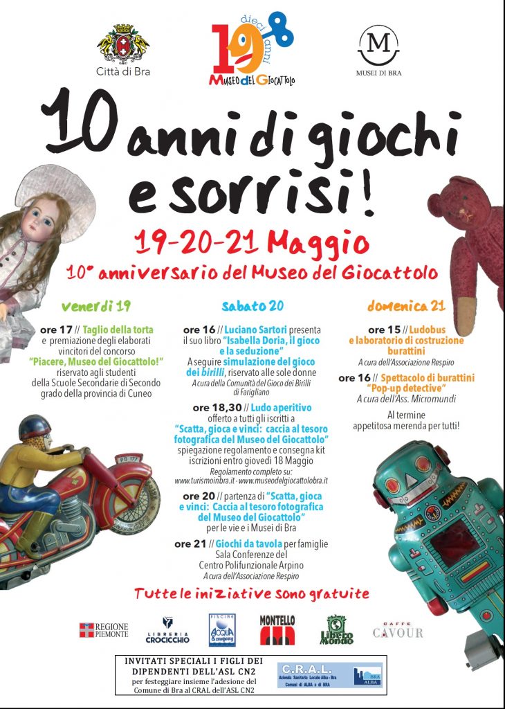 programma 10 anni museo giocattolo bra