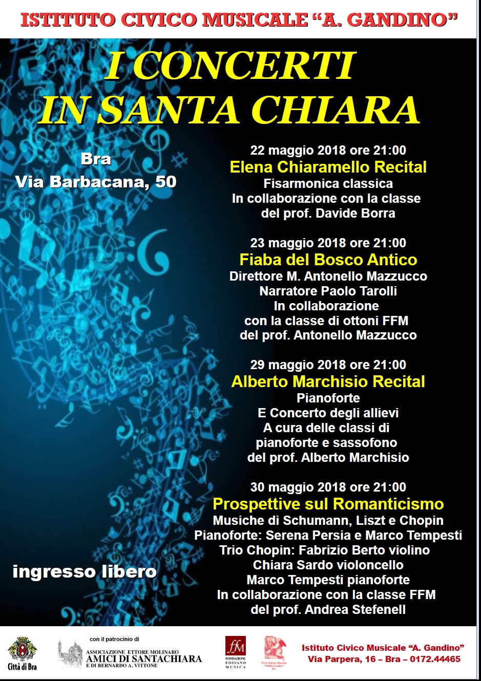 locandina concerti santa chiara