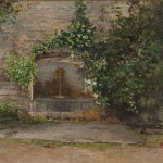 arte_La fontana nel giardino